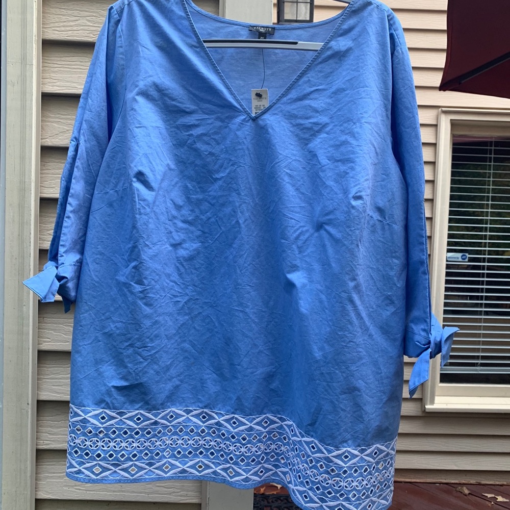 NWT Talbots popover shirt